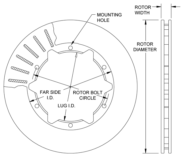 Ultralite 30 Vane Rotor Drawing