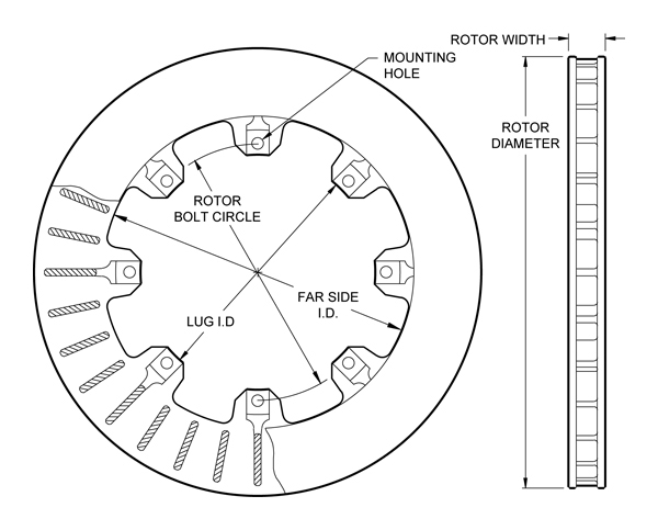 Ultralite HP 32 Vane Rotor Drawing