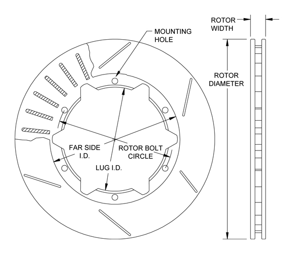 Ultralite HPS 30 Vane Rotor Drawing