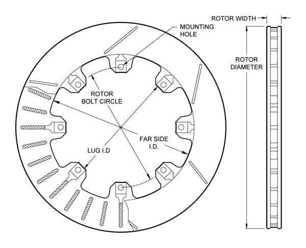 Ultralite HPS 32 Vane Rotor Drawing