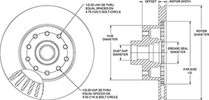 HP Hub & Rotor Drawing