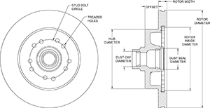 HP Hub & Rotor Drawing