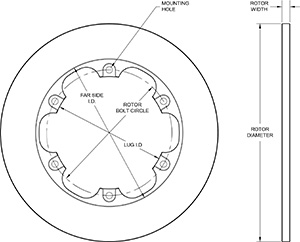 Solid Iron Rotor Drawing