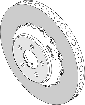 C/SiC Rotor & Bobbin Mount Hat Assembly Drawing