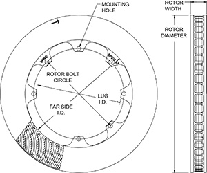 HD 48 Curved Vane Rotor Drawing