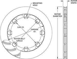 ULHD 16 Curved Vane Rotor Drawing