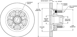 HP Modified Hub & Rotor Drawing