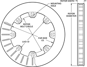 Ultralite 32 Vane Rotor Drawing