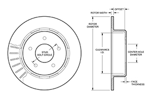 Ultralite HP 32 Vane Rotor & Hat Drawing