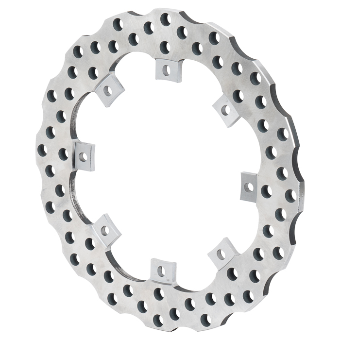 Super Alloy Scalloped Drilled Rotor
