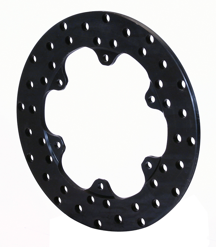 Drilled Steel Rotor - Steel - Black Oxide