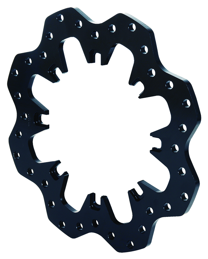Drilled Steel Scalloped Dynamic Mount Rotor