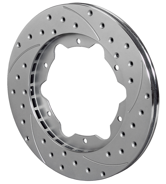 SRP-Z Drilled Rotor - Iron - Zinc Plate