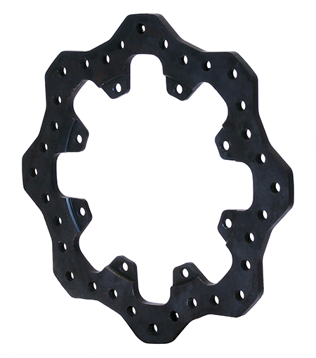 Drilled Steel Rotor - Steel - Black Oxide