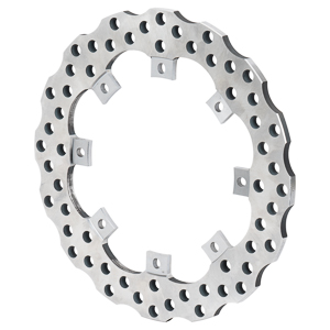 Super Alloy Scalloped Drilled Rotor