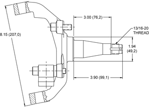 74-78 Mustang II / 74-80 Pinto Drawing