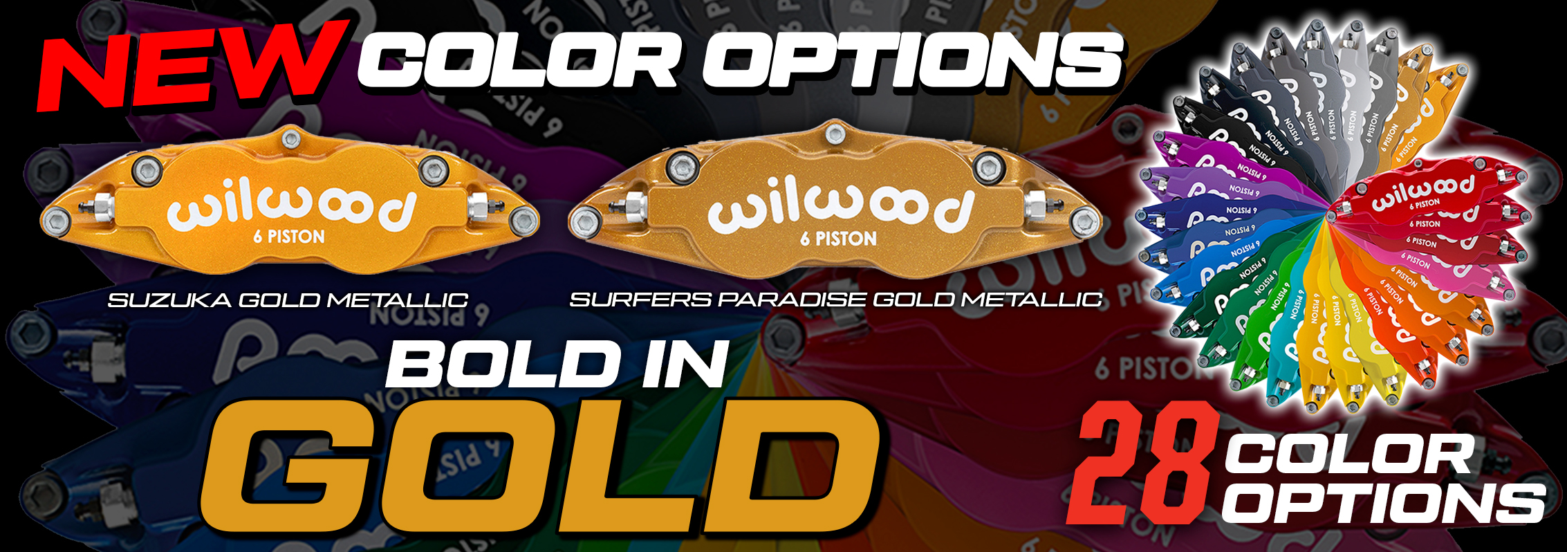 Wilwood New Gold Metallic Color Calipers
