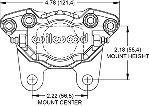 Dynapro Single VW Caliper Drawing