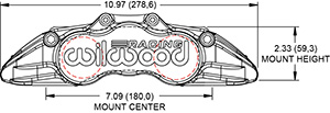 Grand National GN4R Caliper Drawing