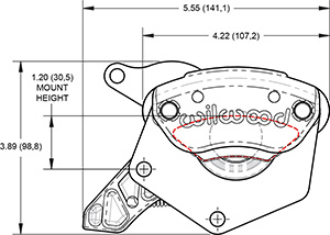 MC4 Mechanical Caliper Drawing