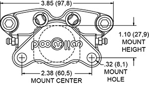 GP200 Caliper Caliper Drawing