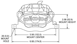 Combination Parking Brake Caliper Drawing