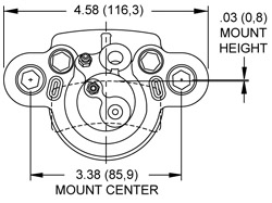 DH4 Dual Hydraulic Caliper Drawing