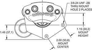 Electric Parking Brake Caliper Drawing