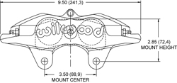 Forged Superlite Internal Caliper Drawing