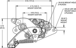 MC4 Mechanical Caliper Drawing
