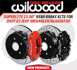 Wilwood Disc Brakes Releases Jeep Wrangler/Gladiator 13.50” Superlite Rear Kits 2007-21