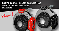 Rear Parking Brake Kit for Chevy 12-Bolt C-Clip Eliminator
