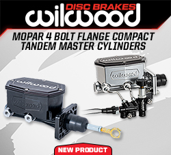 Wilwood Disc Brakes Releases New Mopar 4 Bolt Flange Compact Tandem Master Cylinder