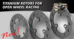 Titanium Rotors for Open Wheel Racing